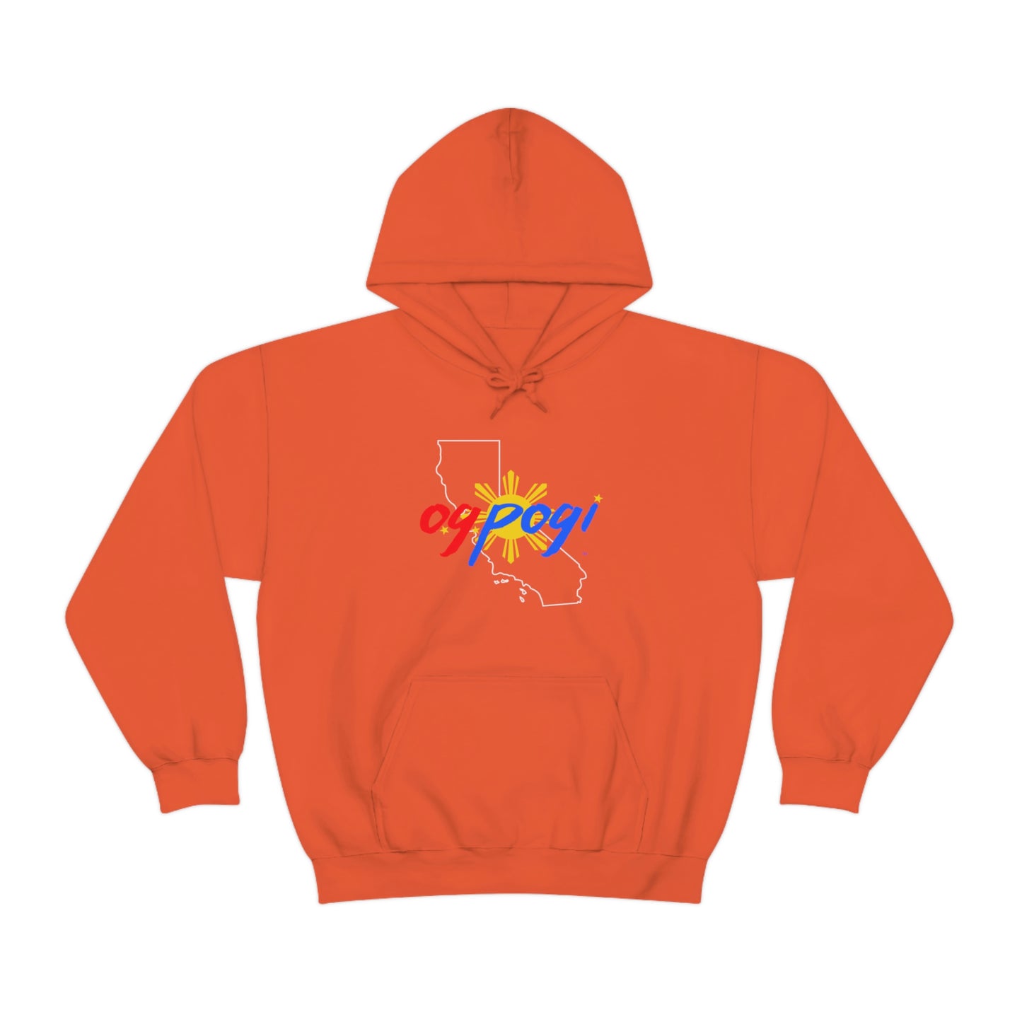 California OG Pogi (white border) - Unisex Heavy Blend Hooded Sweatshirt