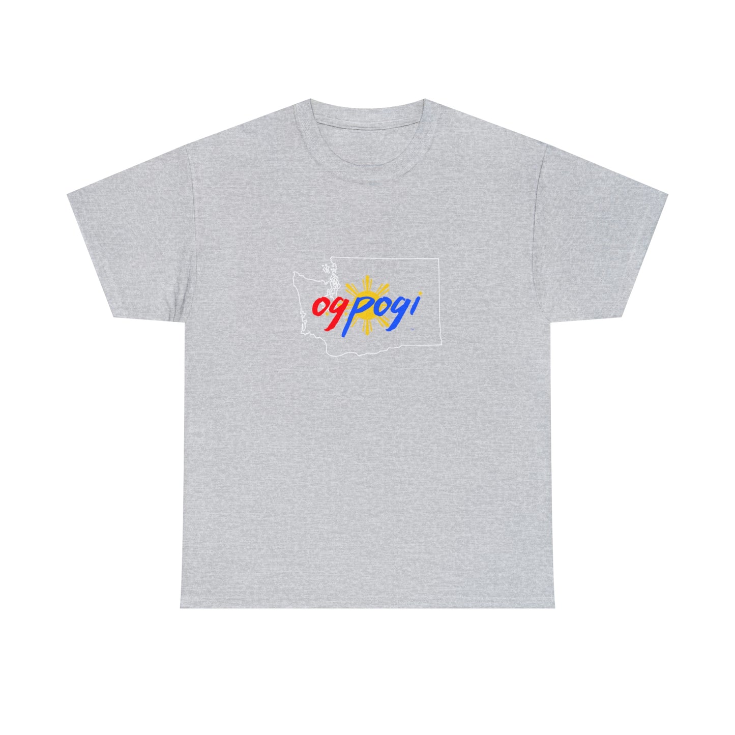 Washington OG Pogi (white border) - Unisex Heavy Cotton Tee