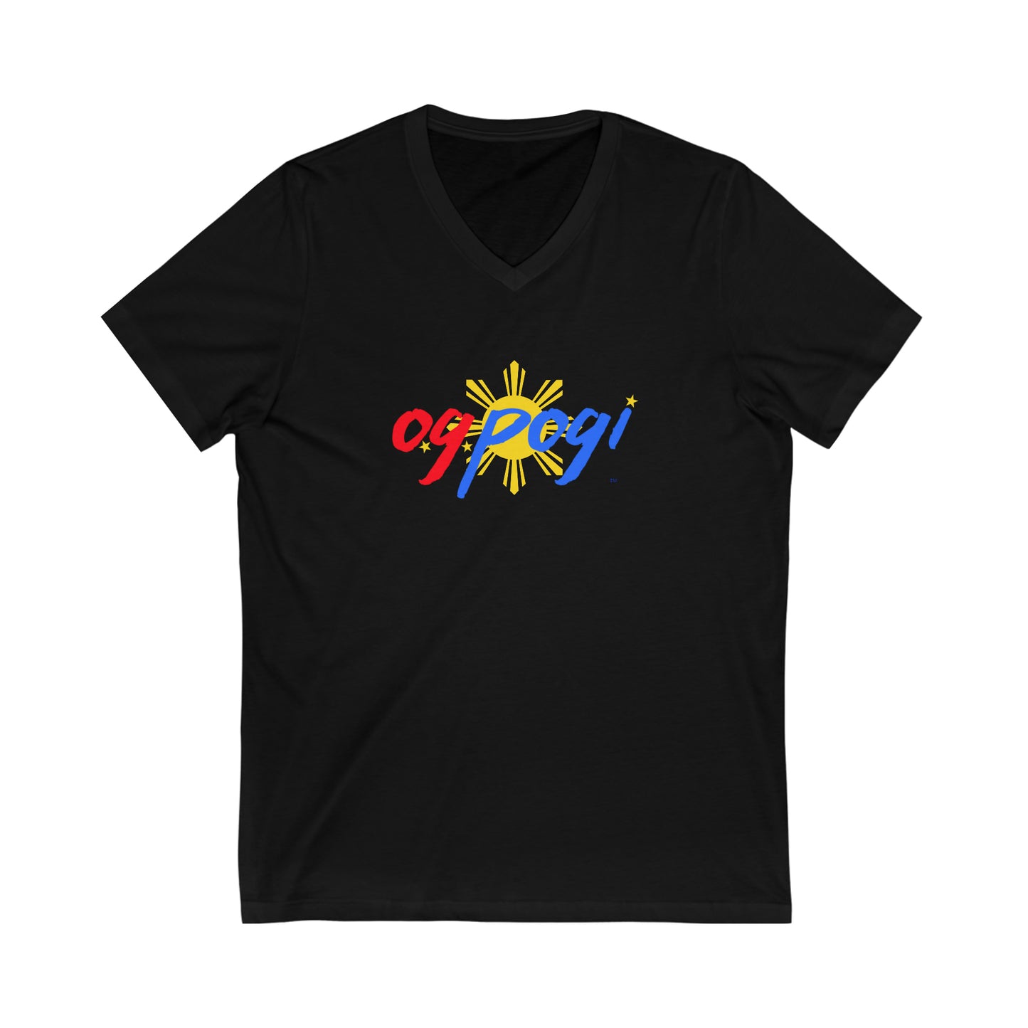 OG Pogi - Unisex Jersey Short Sleeve V-Neck Tee