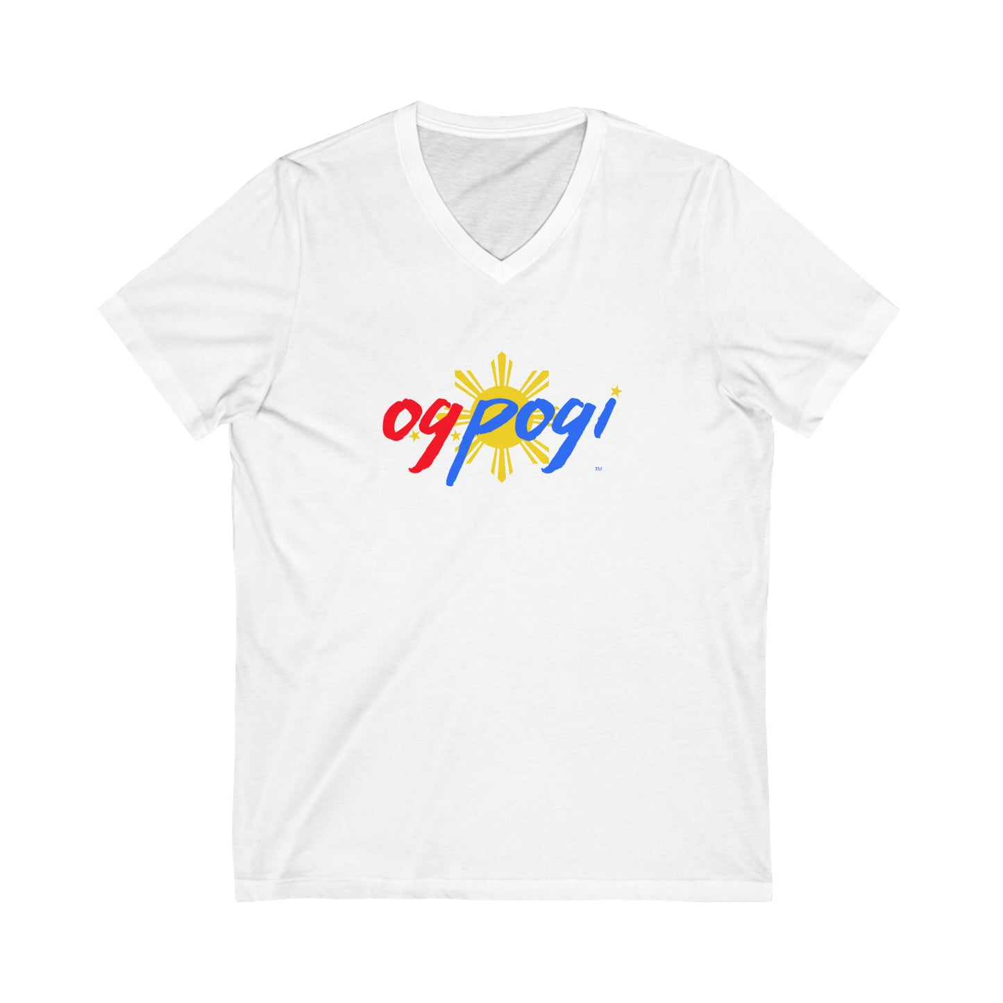 OG Pogi - Unisex Jersey Short Sleeve V-Neck Tee