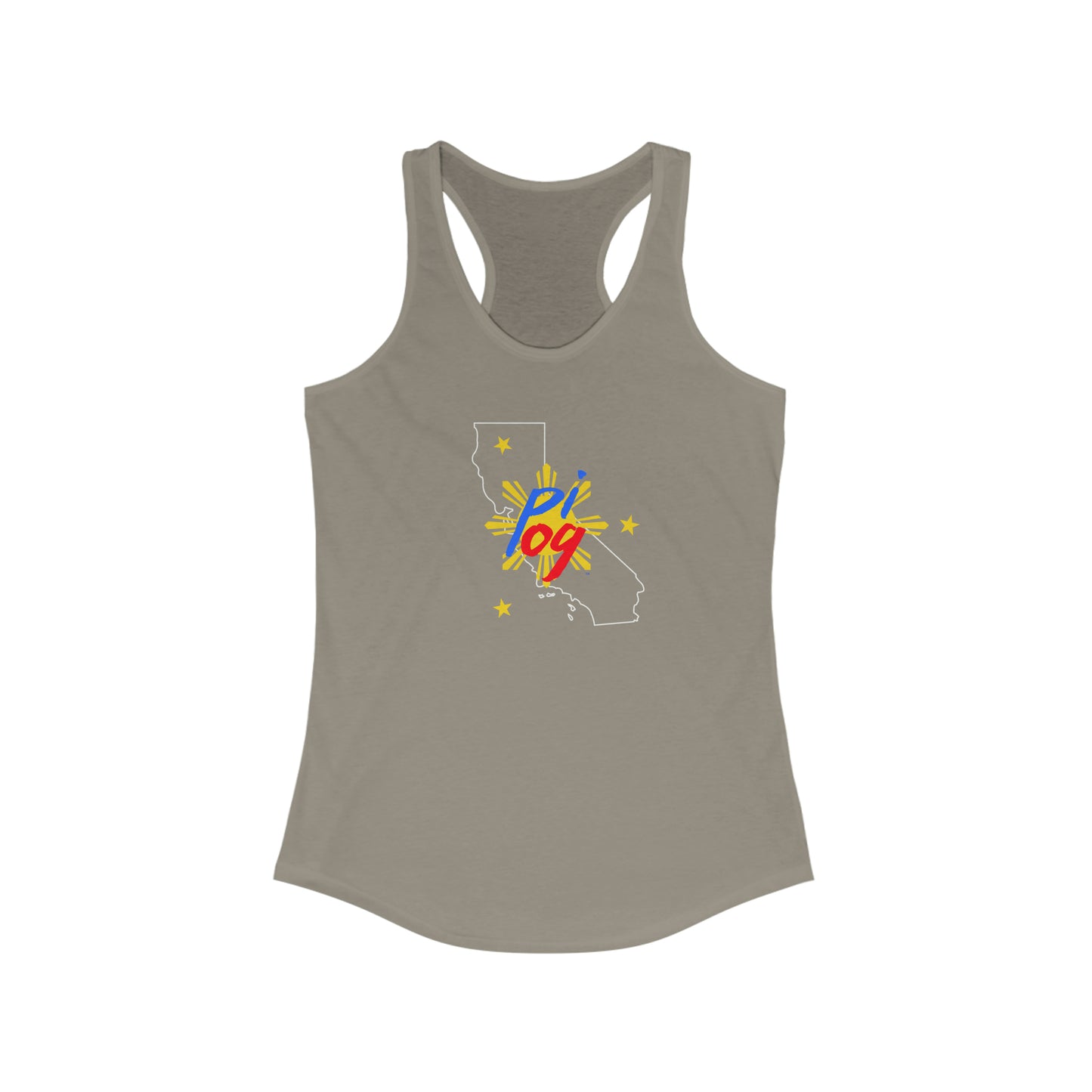 California PI OG (white border) - Women's Ideal Racerback Tank