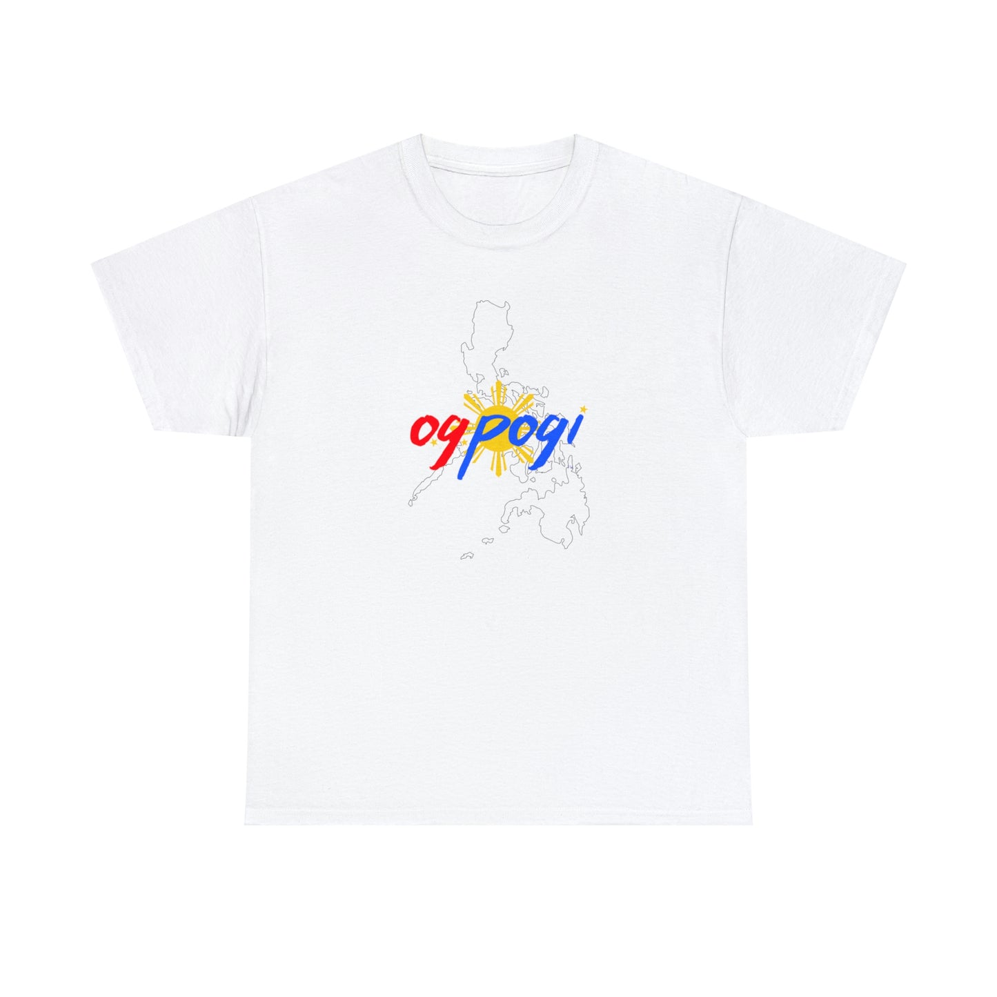 Philippines OG Pogi (black border) - Unisex Heavy Cotton Tee