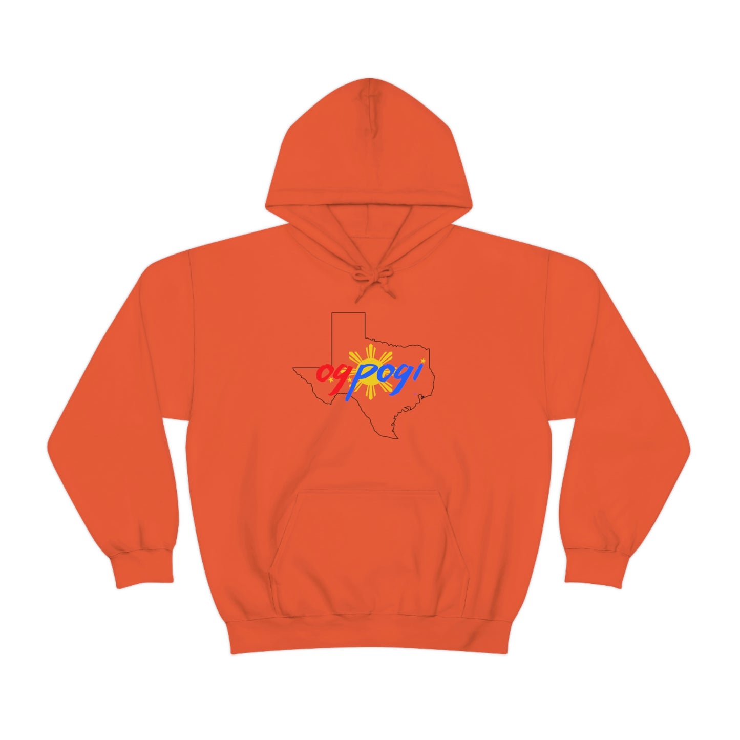 Texas OG Pogi (black border) - Unisex Heavy Blend Hooded Sweatshirt